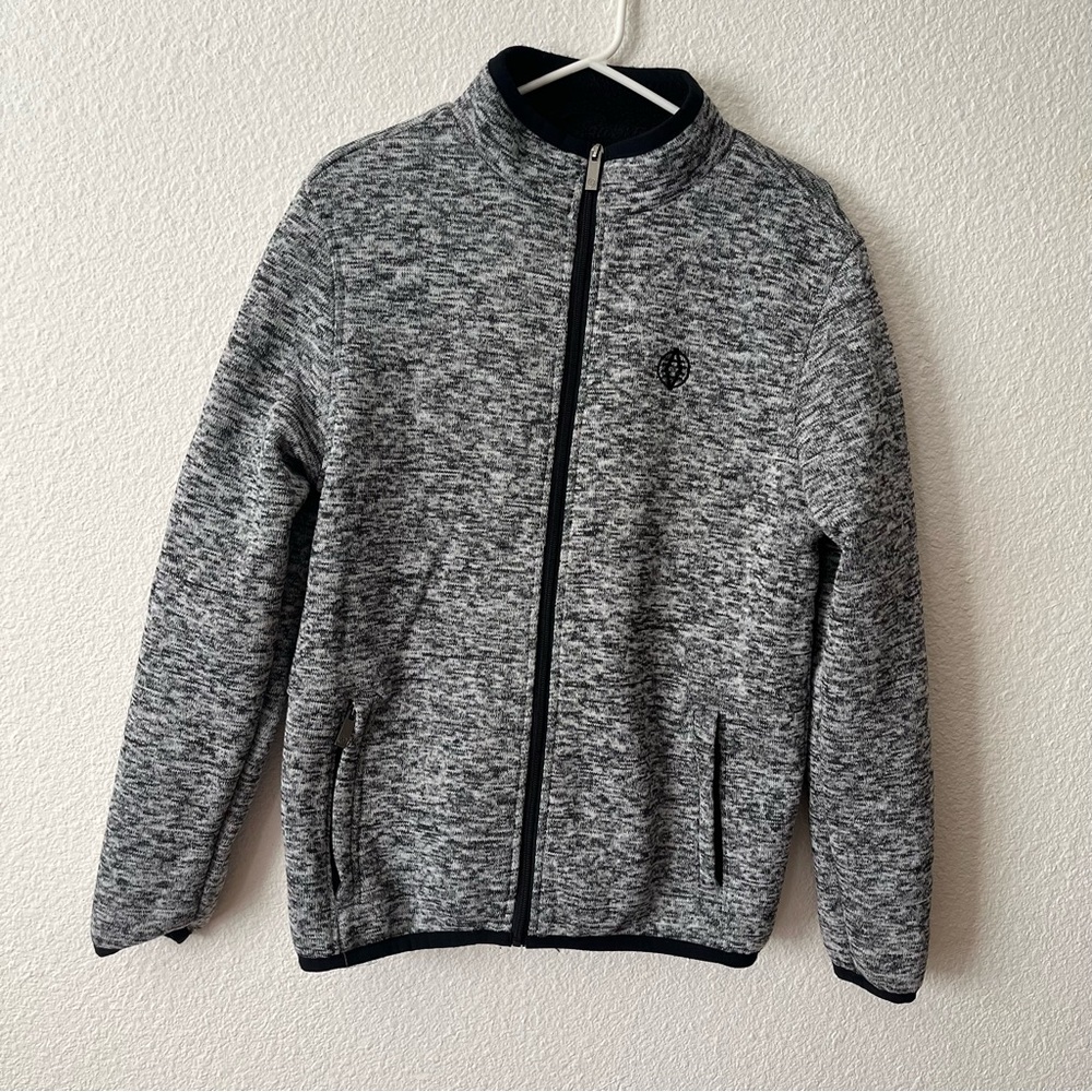 Akademiks Full Zip Sherpa Lined Mock Neck Jacket Size M